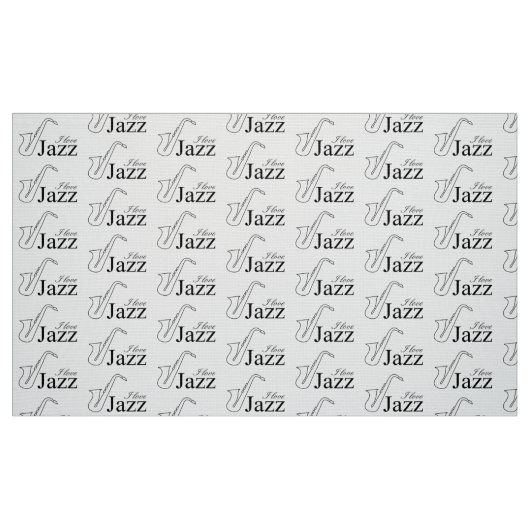 Tissu J'aime le jazz (Fat Quarter)