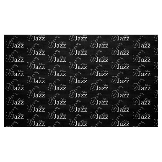 Tissu J'aime le jazz (Fat Quarter)