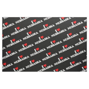 TISSU J'AIME LE NÉBRASKA