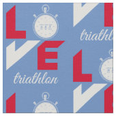 Tissu J'aime le triathlon (Détail)