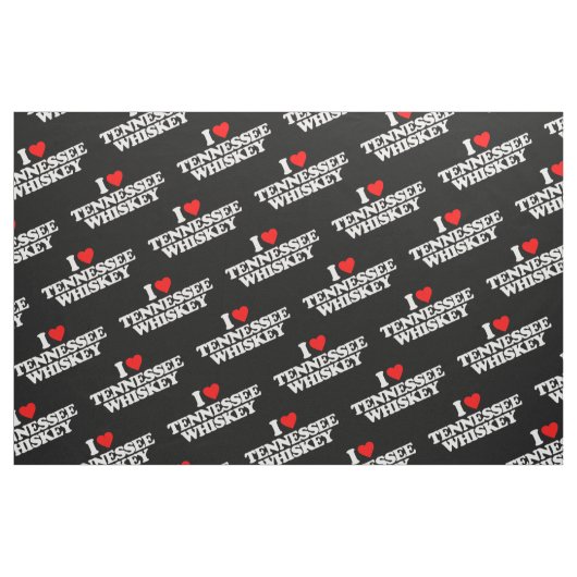 TISSU J'AIME LE WHISKEY DU TENNESSEE (Fat Quarter)