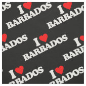 TISSU J'AIME LES BARBADE (Échantillon)