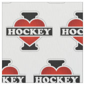 Tissu J'aime l'hockey (fermé)
