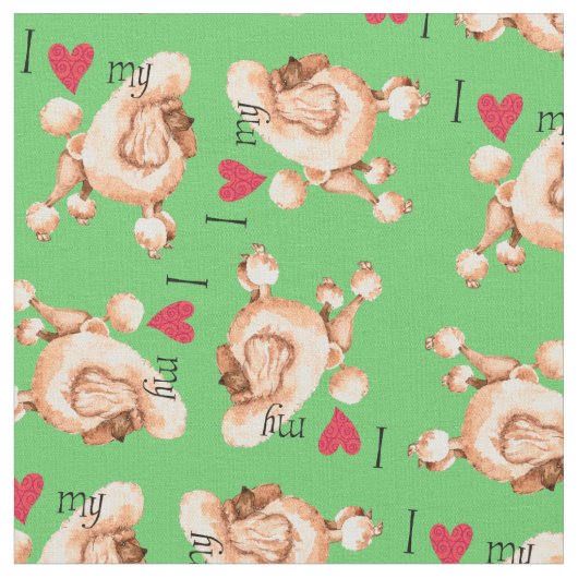 Tissu J'aime ma canicule de jouet (Fermer)