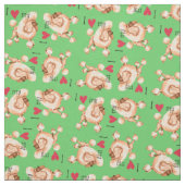 Tissu J'aime ma canicule de jouet (Échantillon)