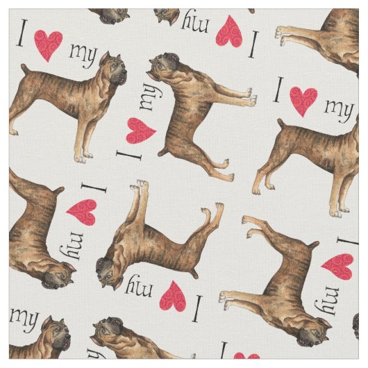 Tissu J'aime ma canne Corso (Fermer)