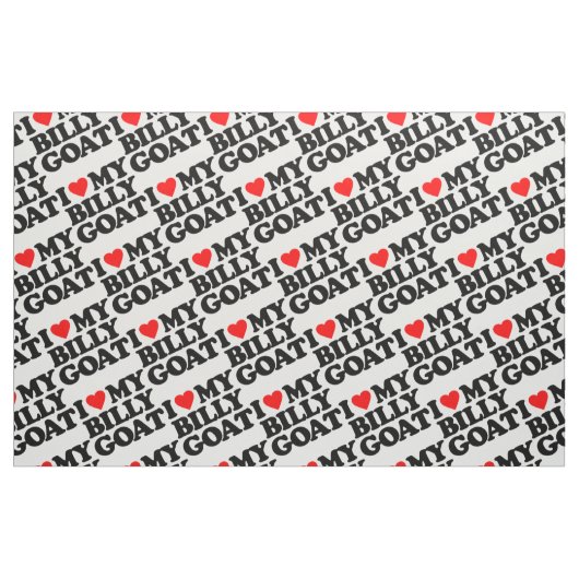 TISSU J'AIME MA CHÈVRE DE BILLY (Fat Quarter)