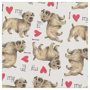Tissu J'aime ma gorge d'Imaal Terrier