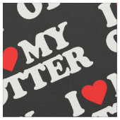 TISSU J'AIME MA LOUTRE (Fermer)