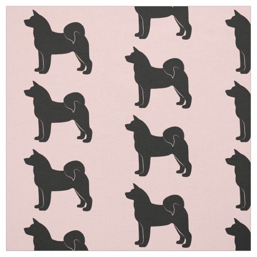 Tissu J'Aime Mon Akita ! (Échantillon)
