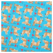 Tissu J'aime mon Berger Picard (Échantillon)