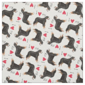 Tissu J'aime mon Berner (Échantillon)