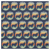 Tissu J'Aime Mon Corgi (Échantillon)