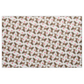 Tissu J'aime mon épagneul de champ (Fat Quarter)