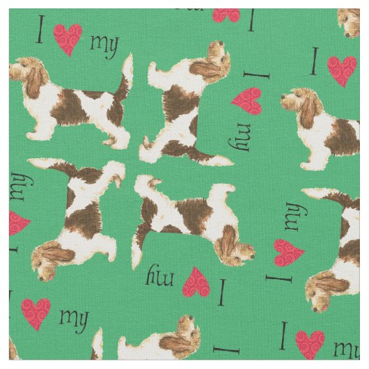 Tissu J'aime mon GBGV (Fermer)