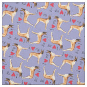 Tissu J'aime mon great dane (Échantillon)