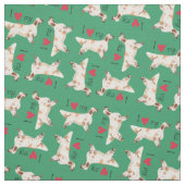 Tissu J'aime mon poseur anglais (Échantillon)