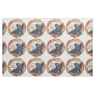 Tissu J'aime mon Skye Terrier