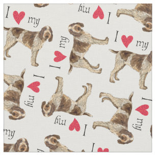 Tissu J'aime mon Spinone Italiano