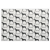 Tissu J'aime mon Vizsla ! (Fat Quarter)