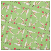 Tissu J'aime mon Whippet (Échantillon)