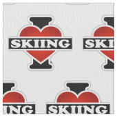 Tissu J'aime skier (fermé)