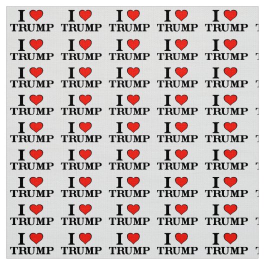Tissu J'aime Trump (Échantillon)