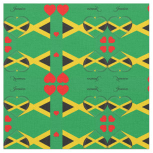 Tissu Jamaican Flag Fabric & Jamaica Heart fashion