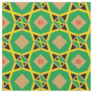 Tissu Jamaican Flag & Jamaica Trendy Fabric