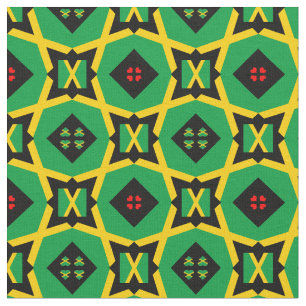 Tissu Jamaican Flag & Jamaica Trendy Fabric