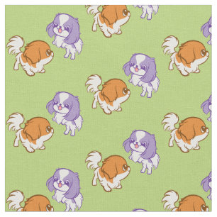 Tissu Japonais gambadant Chin de chiots de Kawaii