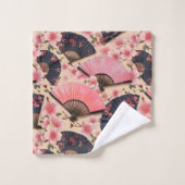 Tissu japonais Kimono inspiré (Gant de toilette)