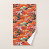 Tissu japonais Kimono inspiré (Serviette à main)