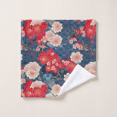 Tissu japonais Kimono inspiré (Gant de toilette)