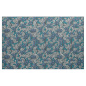 Tissu Jardin aux bleuets, bleu et gris (Yard)