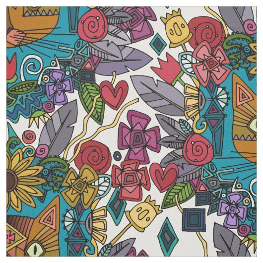Tissu jardin chaton (Échantillon)