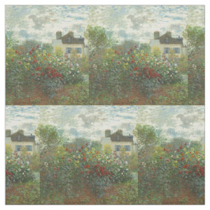 Tissu Jardin d'artistes de Monet à Argenteuil Peinture