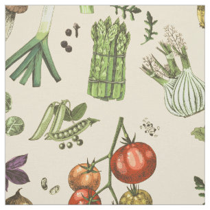 Tissu Jardin de culture de légumes du passe-temps