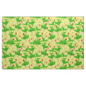 Tissu Jardin de fraise sur jaune (Yard)
