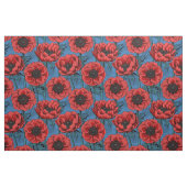 Tissu Jardin de l'anémone rouge (Yard)