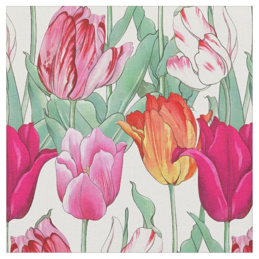 Tissu Jardin des Tulipes (Fermer)