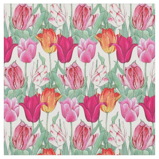 Tissu Jardin des Tulipes (Fermer)