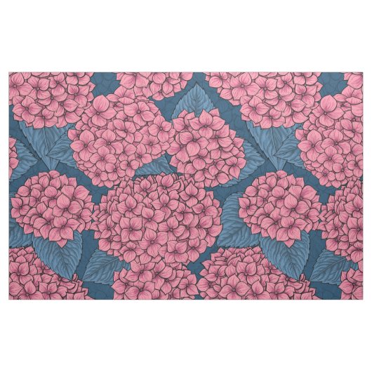Tissu Jardin d'Hydrangea (Fat Quarter)