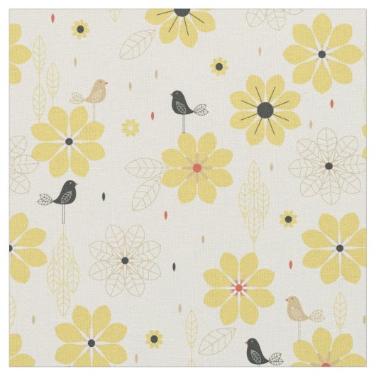 Tissu Jardin d'oiseau (Fermer)