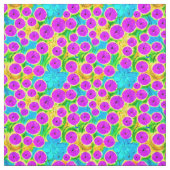 Tissu Jardin fleuri plein de vie (Échantillon)