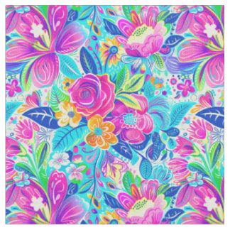 Tissu Jardin Lumineux en Fleur