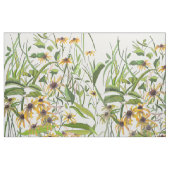 Tissu Jardin marguerrier Jaune et Vert (Fat Quarter)