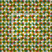 Tissu jardin pour pétales (Carreau)