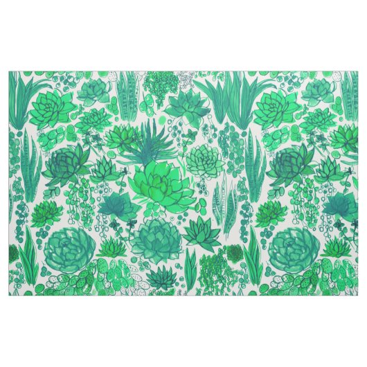 Tissu Jardin succulent (Fat Quarter)