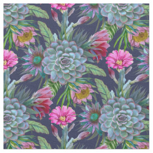 Tissu Jardin tropical Succulent
